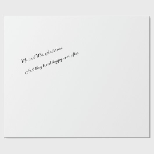 その後ずっと幸せに暮らしていた ラッピングペーパー (フラット)