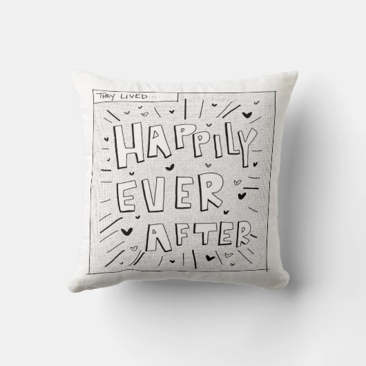その後ずっと幸福にインスパイア漫画 クッション (裏面)