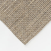 その後ずっと結婚する素朴なバーラップ幸福に フリースブランケット (角)