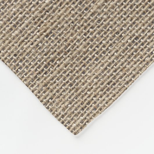 その後ずっと結婚する素朴なバーラップ幸福に フリースブランケット (角)