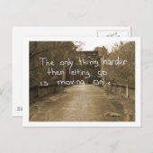 その後に手放すのが難しいのは動き続けることだ ポストカード (正面/裏面)