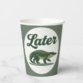 その後のワニ：別れスタイリッシュの 紙コップ (裏面)