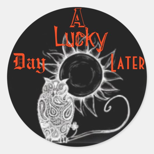 その後の幸運な日 ラウンドシール (正面)
