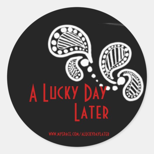 その後の幸運な日 ラウンドシール (正面)