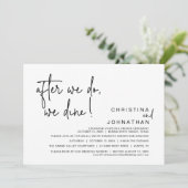 その後はロマンチックなディナー結婚を食べる 招待状 (スタンド正面)