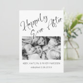 「その後も幸せな気持ちで」写真の採用のお知らせ 招待状 (スタンド正面)