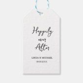 その後結婚は幸せに新郎新婦が ギフトタグ (正面)