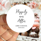 その後結婚は幸せに新郎新婦が ラウンドシール