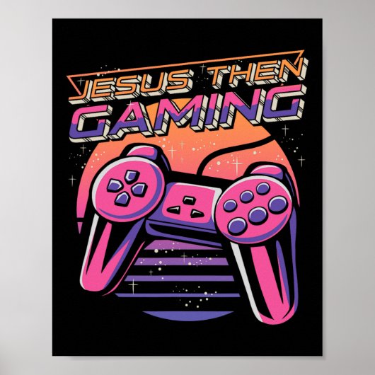 その後、ゲーマーキリスト教ボーイズのビデオゲームの制御 ポスター (正面)