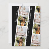 その後、写真のモダン卒業発表 案内状 (正面)