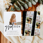 その後、写真のモダン卒業発表 案内状