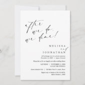 その後、我々はエロペメン結婚ト・ディナーを食べる 招待状 (正面)