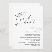 その後、我々はエロペメン結婚ト・ディナーを食べる 招待状 (正面/裏面)