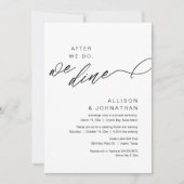その後、我々はモダン結婚の駆け落ち 招待状 (正面)