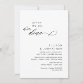 その後、我々はモダン結婚の駆け落ち 招待状 (正面)