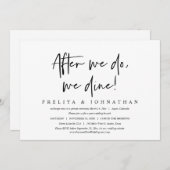 その後、我々は、のエロペメント結婚ブランチを食べる 招待状 (正面/裏面)