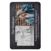 その後、現在、写真卒業を卒業 マグネット (縦)