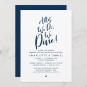 その後、私たちは、ポストのブランチ結婚を食べる 招待状 (正面/裏面)