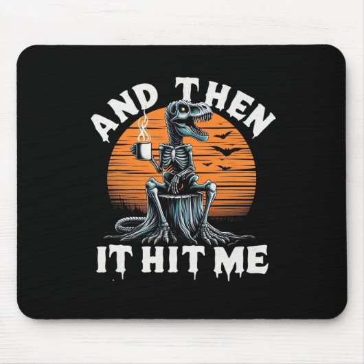 その後、私はハロウィーン骨格ヴィンテージをヒットした マウスパッド (正面)