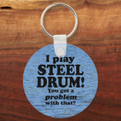 その得問題は、鋼製ドラム キーホルダー (正面)