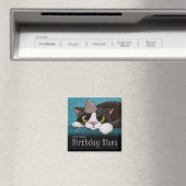 その得誕生日ブルース – Cat Magnet マグネット (インサイチュ (食洗機))