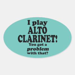 その得Alto Clarinetオーバルステッカーの問題 楕円形シール