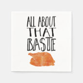 その悪い感謝祭の七面鳥に関して スタンダードカクテルナプキン (正面)