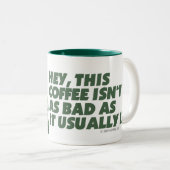 「その悪い状態」- KoffeeKatはありません ツートーンマグカップ (正面右)