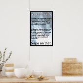 その情報ポスターのVape ポスター (キッチン)