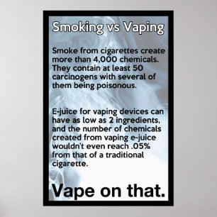 その情報ポスターのVape ポスター