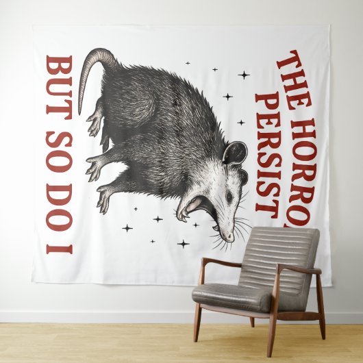 その惨状は続くが僕もそうだ タペストリー (インサイチュ(横))