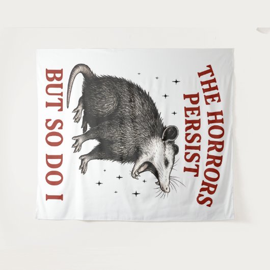 その惨状は続くが僕もそうだ タペストリー (正面(横))