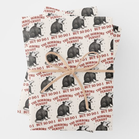 その惨状は続くが僕もそうだ ラッピングペーパーシート (インサイチュ)