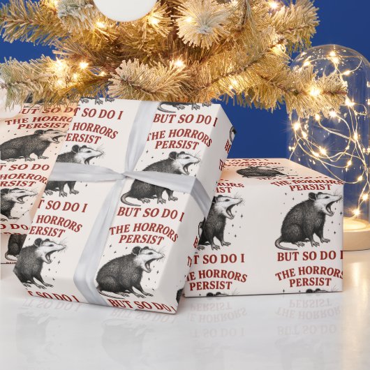 その惨状は続くが僕もそうだ ラッピングペーパー (クリスマス)