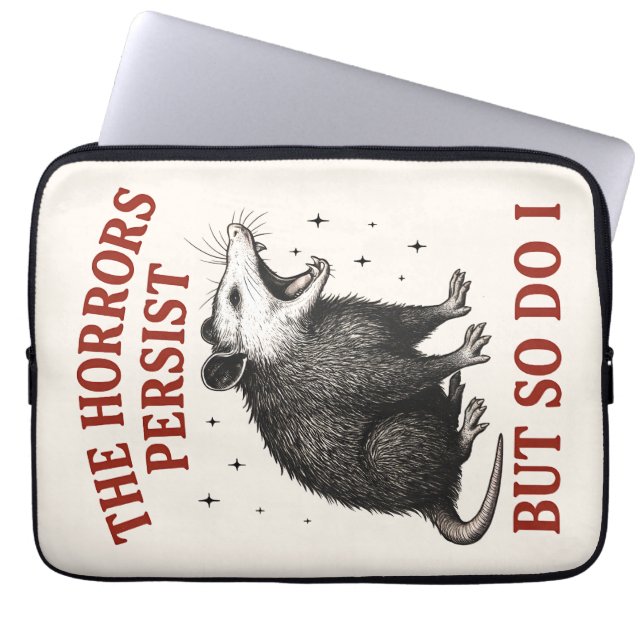 その惨状は続くが僕もそうだ ラップトップスリーブ (正面)