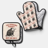 その惨状は続くが僕もそうだ 鍋つかみ&鍋敷きセット (正面/裏面)