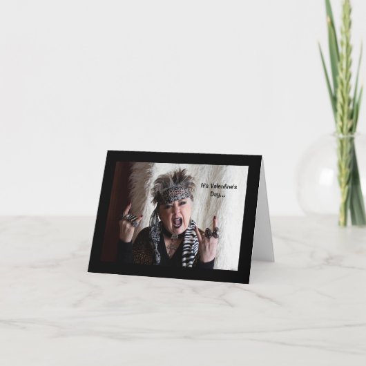 その愛が空中に…またはベーコンバレンタインデーカード カード (正面)