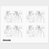 その感じ間に 長方形シール (シート)