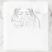 その感じ間に 長方形シール (バッグ)