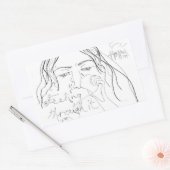 その感じ間に 長方形シール (封筒)