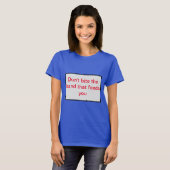 その手を噛むな食べ物を与えさい。 Tシャツ (正面フル)