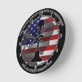 その擁護者忘れの国 ラウンド壁時計 (傾斜)