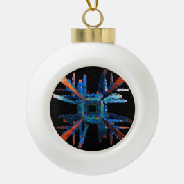 その整備士すべてのスノーフレーク装飾 セラミックボールオーナメント