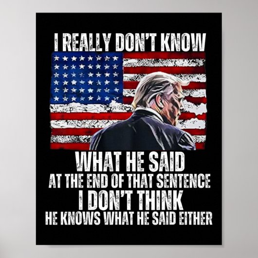 その文章の最後に彼が何を言ったか分からない ポスター (正面)