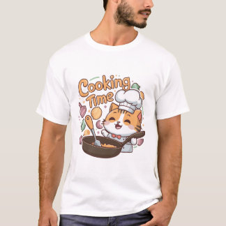 その料理タイムキャット Tシャツ