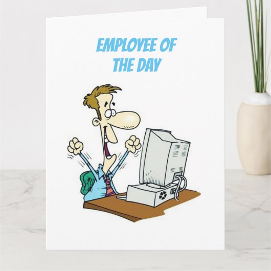 ****その日の従業員****誕生日 カード (正面)