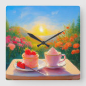 その日の最も甘い午後 スクエア壁時計 (正面)