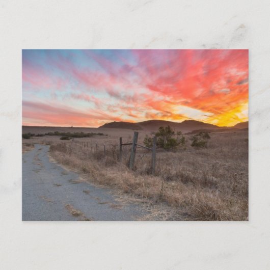 その日の最初の夕日 ポストカード (正面)