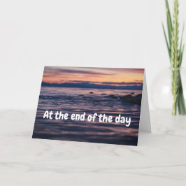その日の終わりに、我々は同じページにいる –  カード