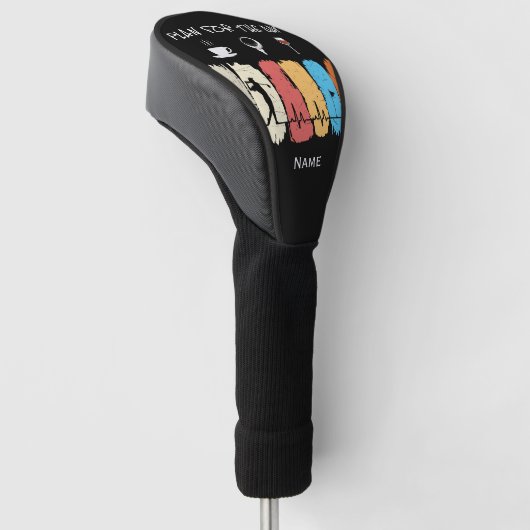 その日の計画コーヒーゴルフワインのゴーファー ゴルフヘッドカバー (アングル)